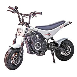 Burromax Electric Mini bike, TT1000R - White Carbon Fiber